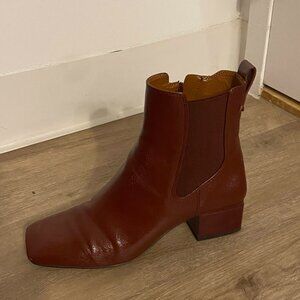 Franco Sarto Womens Waxton Bootie - Burgundy - 8.5